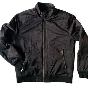 H&M Black Bomber Jacket Sz M
